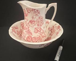 Alfred Meakin Florette Wash Basin and Pitcher Set