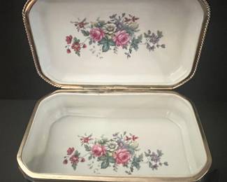 Antique French Sèvres-Style Porcelain Hinged Casket