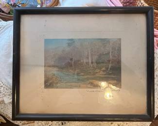 Wallace Nutting hand-colored photograph