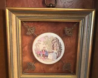 Sungott Art Studios Framed Porcelain Plaque