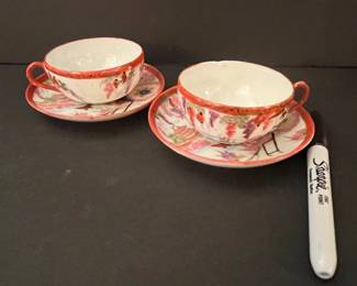 Japanese Porcelain Teacup and Saucer Sets
