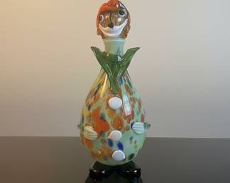 Murano Glass Clown Decanter