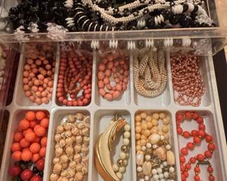 Collection of Vintage Costume Jewelry Necklaces