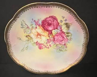 Wallendar Porcelain Floral Cabinet Plate