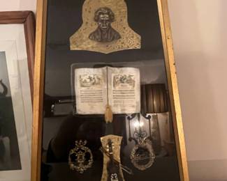Beethoven Shadowbox Assemblage Display