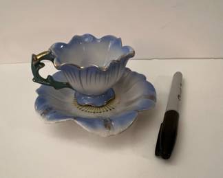 Merit Occupied Japan Porcelain Floral Cup and Saucer