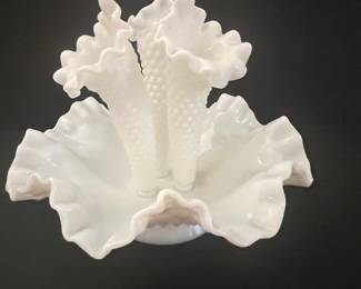 Fenton Milk Glass Epergne