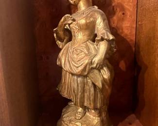 French Rococo Style Gilt Figurine