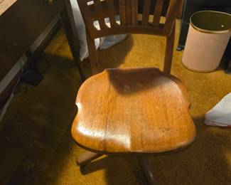 Antique banker chair