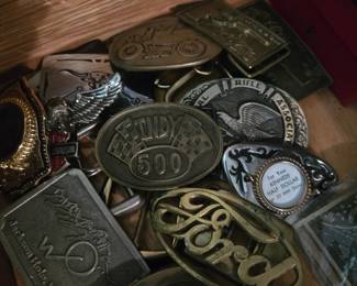 Vintage belt buckles