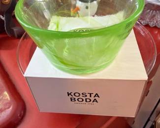 We have dozens of pieces of Kosta Boda in all sizes, most still in original boxes