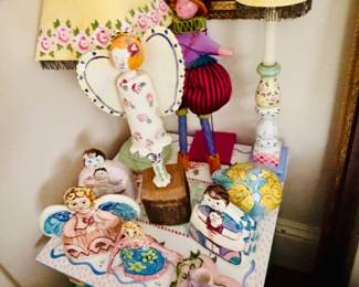 Sue Bolt pottery; we have dozens of pieces in many shapes and sizes!