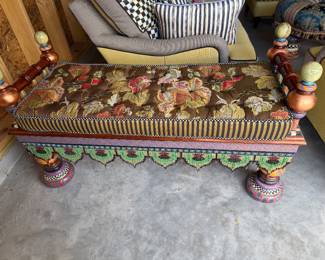 Mackenzie-Childs bench