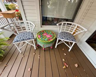 Mackenzie-Childs ottoman