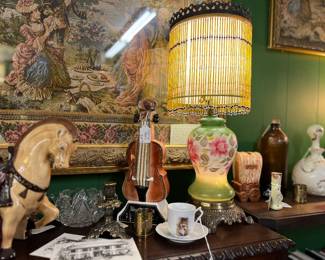 Hand Painted Vintage Lamp
