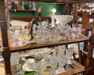 PLENTY of Glass Cups and China. GREAT FOR WEDDINGS!
