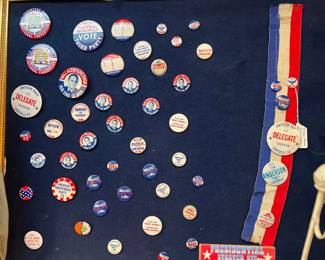 Tons of vintage Campain Pins. Governor Wallace