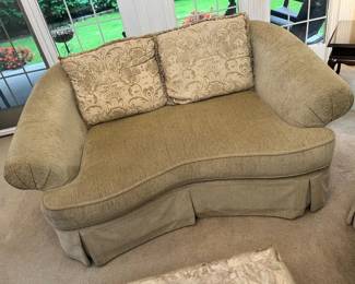 89 Raymour Flanigan Liverpool Chenille Settee