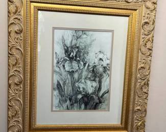 89 D.J. Britt Impressionist Iris Original Litho