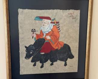 89 Zangpo A Wealthy Traveller Signed AP Litho
