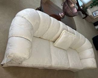 89 Drexel Heritage Brocade Upholstered Sofa