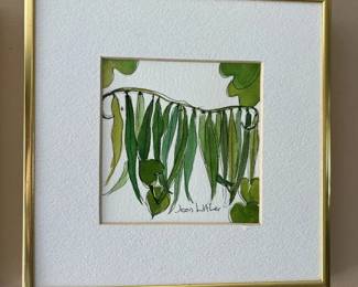 89 Jean Littler Peas In A Pod Original Watercolor