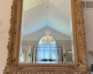 89 Ornate Oversized Overmantle Mirror