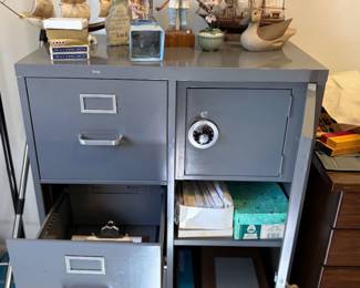 File Cabinet with safe