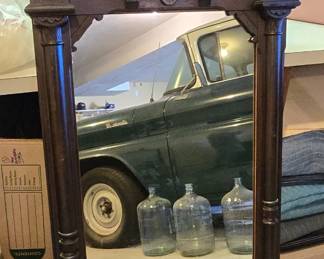 VICTORIAN WALNUT MIRROR
