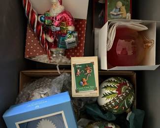 Christmas ornaments (vintage and brand new)
