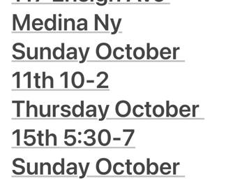 Last three dates available 