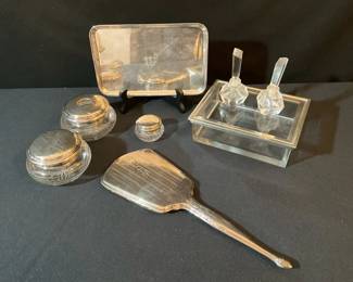 Elegant Silver Vanity