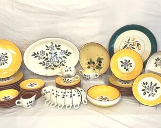 Stangl Pottery Blueberry Serving Set