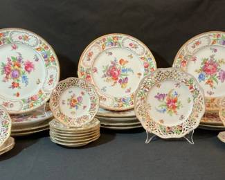 Dresden Floral China Set