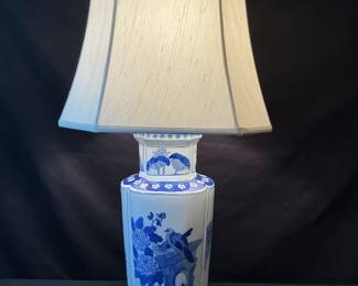 Blue  White Porcelain Table Lamp