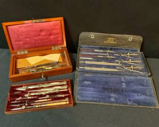 Antique Drafting Sets