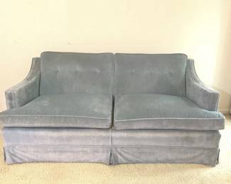 Blue Velvet Couch