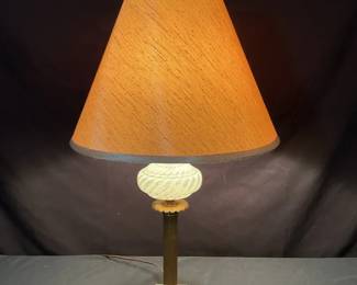 Opalescent Art Glass Lamp