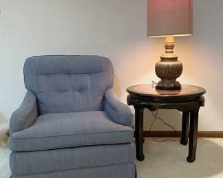 Armchair, Table  Lamp