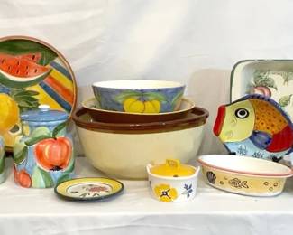 Festive, Floral  Fruit Serving Ware