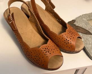 Patrizia leather heels, many more shoes available, approximate sizes 7-8