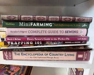 Homestead and prepper book collections 