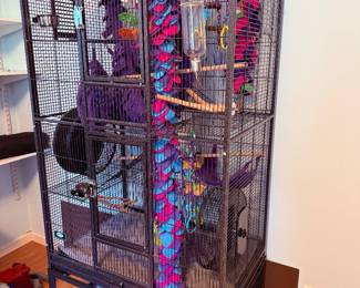 Sugar glider cage, full setup for 2, never used