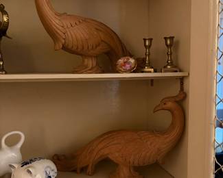 Vintage Pair of peacock /pheasant