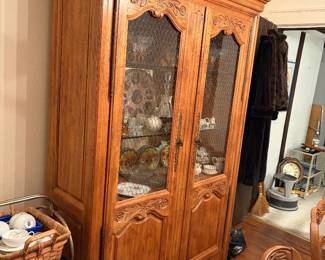 Solid wood armoire
