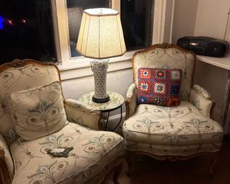 Pair of French Provincial Chairs