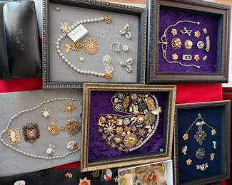 Broaches and jewelry