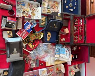 Watches, vintage cameras, and jewelry
