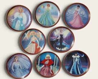 Vintage Collectible Susie Morton Barbie Plates 8  Danbury Mint