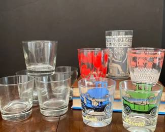 Vintage Juice Glassware Lot Libbey, Antique Cars, More